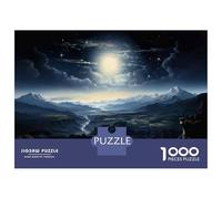 Jigsaw Puzzles 1000 Piece for Adults Magical Moonlit Landscape Adult Jigsaw Hands-on Game Wall Decoration Gifts for Friends And Family 38x26cm/1000pcs