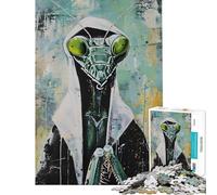 Jigsaw Puzzles 1000 Piece for Adults Mantis Nun Praying Art Puzzle for Adults Hands-on Game Wall Decoration Educational Challenge (Size 50x75cm)