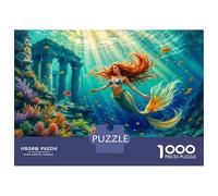 Jigsaw Puzzles 1000 Piece for Adults Mermaid Fantasy Art Print-3 Adult Jigsaw Hands-on Game Wall Decoration Gifts for Friends And Family 52x38cm/1000pcs