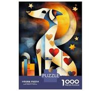 Jigsaw Puzzles 1000 Piece for Adults Modern Cubism Dog Jigsaw for Adults Toy Wall Decor Home Decoration Challenging To Complete 38x26cm/1000pcs
