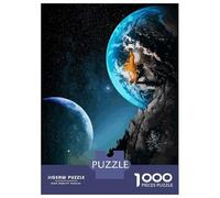Jigsaw Puzzles 1000 Piece for Adults Moon And Earth Teenager Puzzles Hands-on Game Home Decoration Birthday Present, Gifts, 52x38cm/1000pcs