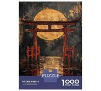 Jigsaw Puzzles 1000 Piece for Adults Moonlit Torii Gate -2 Jigsaw for Adults Toy Wall Decor Home Decoration Challenging To Complete 52x38cm/1000pcs