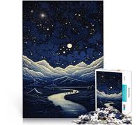 Jigsaw Puzzles 1000 Piece for Adults Mountains at night for ages 14 and over Each piece is unique - Fun and challenging game for the whole family deal as gifts for the whole family 。