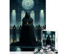Jigsaw Puzzles 1000 Piece for Adults Mystic Dark Secret Ritual Toy Wall Decor Art Work Gift Hands-on Game Artists' Collection, Fine Arts Size 38x26cm