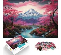 Jigsaw Puzzles 1000 Piece for Adults Natures Zen Japan Art Made of cardboard,Suitable for ages 14 and up Hand Speed Race A work of art。size:38x52cm/14.96x20.47inch