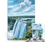 Jigsaw Puzzles 1000 Piece for Adults Niagara Falls Landscape Schwierig Schwer Geschenke für Freunde und Familie52x38cm