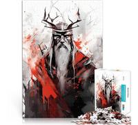 Jigsaw Puzzles 1000 Piece for Adults Norse Nordic Mythology Educational Games Home Decoration Home Decoration Toys 26x38cm