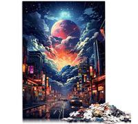 Jigsaw Puzzles 1000 Piece for Adults of a Tokyo neon Cartoon Jigsaw Puzzle 26x38cm gifts for friends and family for ages 14+