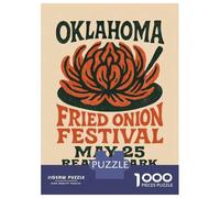 Jigsaw Puzzles 1000 Piece for Adults Oklahoma Fried Onion Festival Jigsaws for Adults Hands-on Game But Fun And Humorous Educational Challenge 38x26cm/1000pcs