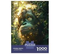 Jigsaw Puzzles 1000 Piece for Adults Orangutan in The Jungle Jigsaw for Adults Toy Wall Decor Home Decoration Challenging To Complete 38x26cm/1000pcs
