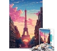 Jigsaw Puzzles 1000 Piece for Adults Paris France Learning Educational Toys Educational Game Hand Speed Race Great Gifts (Size 38x26cm)