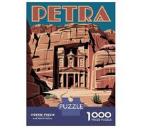 Jigsaw Puzzles 1000 Piece for Adults Petra, Jordan Travel Jigsaws for Adults Hands-on Game But Fun And Humorous Educational Challenge 70x50cm/1000pcs