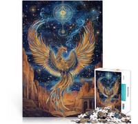 Jigsaw Puzzles 1000 Piece for Adults Phoenix Totem Trainieren Sie Ihr Gehirn und Ihre Hände Ein Kunstwerk52x38cm