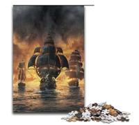 Jigsaw Puzzles 1000 Piece for Adults Pirate Fleet Puzzle Hands on Game Unique Home Decor And Gifts 1000 PCS(38x26cm)