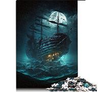 Jigsaw Puzzles 1000 Piece for Adults pirate ship jigsaw puzzles for adults Wooden Puzzles Jigsaw Puzzles for Adults Educational Game Challenge Toy （Size 50x75cm）