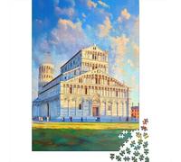 Jigsaw Puzzles 1000 Piece for Adults Pisa Cathedral And Leaning Tower-2 Adult Puzzles Anti-Stress Toys Home Decoration Gifts for Friends And Family 70x50cm/1000pcs