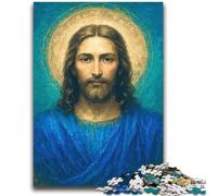 Jigsaw Puzzles 1000 Piece for Adults Portrait of Jesus Christ with Halo Difficult Hard Brain Teaser Game Gift For Birthdays 38x52cm