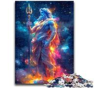 Jigsaw Puzzles 1000 Piece for Adults Poseidon, God of The Sea Precision Cutting for Educational Game Birthday Gifts 50x75cm