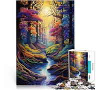 Jigsaw Puzzles 1000 Piece for Adults Psychedelic Art Made of cardboard for and 14 years and over Anti-stress family game difficult challenge Gifts Ideas。size:38x52cm/14.96x20.47inch