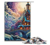 Jigsaw Puzzles 1000 Piece for Adults Psychedelic Magic Winter Wonderland Puzzle Hands on Game Unique Home Decor And Gifts 1000 PCS(38x26cm)