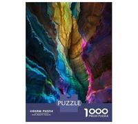 Jigsaw Puzzles 1000 Piece for Adults Rainbow Caves Natural Wonder Puzzles for Adults Brain Teaser Game Difficult Hard Educational Challenge 38x26cm/1000pcs