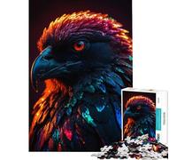 Jigsaw Puzzles 1000 Piece for Adults Raven Vibrant Majesty Help The Brain Exercise Improve Memory Educational Game for Age 14+ Game (38x52cm)