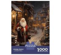 Jigsaw Puzzles 1000 Piece for Adults Retro Vintage Santa Claus Jigsaw for Adults Toy Wall Decor Home Decoration Challenging To Complete 70x50cm/1000pcs