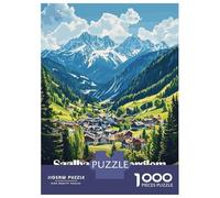 Jigsaw Puzzles 1000 Piece for Adults Saalbach Hinterglemm Austria Jigsaw for Adults Family Game Wall Decoration Challenging To Complete 52x38cm/1000pcs