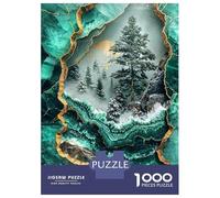 Jigsaw Puzzles 1000 Piece for Adults Serene Snowscape Kintsugi Puzzle for Adults DIY Toys Staycation Kill Time Educational Challenge 52x38cm/1000pcs