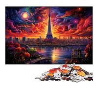 Jigsaw Puzzles 1000 Piece for Adults Shining Tokyo Tower And City Center in Japan Puzzle Hands-on Game Great for Teenager Age 14 Years Up 1000pcs(75x50cm)