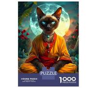 Jigsaw Puzzles 1000 Piece for Adults Siamese Cat Mystic Adult Puzzles Relaxing Games Analysis And Logic Great Gift for Gaming 70x50cm/1000pcs