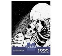 Jigsaw Puzzles 1000 Piece for Adults Skeletal Embrace Love Beyond The Grave Puzzle for Adults DIY Toys Staycation Kill Time Educational Challenge 70x50cm/1000pcs