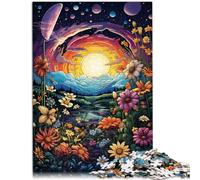 Jigsaw Puzzles 1000 Piece for Adults space garden flowers Cartoon Jigsaw Puzzle 26x38cm deal as gifts for the whole family