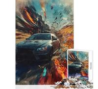 Jigsaw Puzzles 1000 Piece for Adults Speed Blur Car Art Jigsaw 1000 Pieces Family Games Great Gifts for Games Home Art Decor (38x26cm)