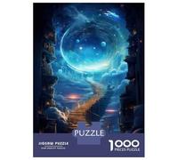 Jigsaw Puzzles 1000 Piece for Adults Stairway to Heaven Fantasy Art Puzzles for Adults Brain Teaser Game Difficult Hard Educational Challenge 38x26cm/1000pcs