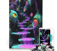Jigsaw Puzzles 1000 Piece for Adults Stairway to The Unknown, Fun Games, Analysis And Logic, Suitable for Desktop Decoration 38x26cm