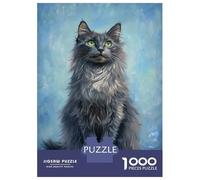 Jigsaw Puzzles 1000 Piece for Adults Starry-eyed Feline Jigsaw for Adults Toy Wall Decor Home Decoration Challenging To Complete 70x50cm/1000pcs