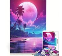 Jigsaw Puzzles 1000 Piece for Adults Sunkissed Synth Serenity, Fun Games, Analysis And Logic, Suitable for Desktop Decoration 38x52cm