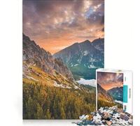 Jigsaw Puzzles 1000 Piece for Adults Sunset Panorama in High Tatras Mountains, Fun Games, Analysis And Logic, Suitable for Desktop Decoration 38x52cm