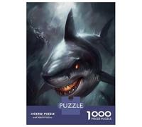 Jigsaw Puzzles 1000 Piece for Adults Surreal Fantasy Shark Jigsaws for Adults Hands-on Game But Fun And Humorous Educational Challenge 70x50cm/1000pcs