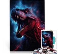 Jigsaw Puzzles 1000 Piece for Adults T Rex Dinosaur Animal Made of cardboard，for age 14+ Home Decoration game Toys Interesting Stress Reduction Gifts。size：26x38cm/10.24x14.96inch