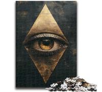 Jigsaw Puzzles 1000 Piece for Adults The All Seeing Eye Precision Cutting for Educational Game Birthday Gifts 50x75cm