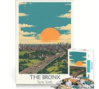 Jigsaw Puzzles 1000 Piece for Adults The Bronx, NYC, Brain Teaser Game, Stress Reliever, Every Piece Is Unique 50x75cm