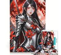 Jigsaw Puzzles 1000 Piece for Adults The Crimson Moonblade Empress Brain Teaser Game Pattern Assembly Improving Love between Couples 38x26cm