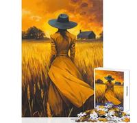 Jigsaw Puzzles 1000 Piece for Adults The Dreamer of The Fields Jigsaw 1000 Pieces Family Games Great Gifts for Games Home Art Decor (50x75cm)