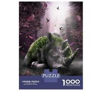 Jigsaw Puzzles 1000 Piece for Adults The Forgotten Rhino Jigsaw for Adults Toy Wall Decor Home Decoration Challenging To Complete 38x26cm/1000pcs