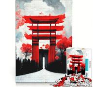 Jigsaw Puzzles 1000 Piece for Adults The Gate Brain Teaser Game Pattern Assembly Improving Love between Couples 38x52cm