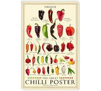 Jigsaw Puzzles 1000 Piece for Adults - The Great Chile Poster Chili Peppers Fresh Pepper Gourmet Wooden Puzzle Fun Games Stress Relief Toys for Home Decor Living Room Decor