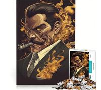 Jigsaw Puzzles 1000 Piece for Adults The Infernal Gentleman Brain Teaser Game Pattern Assembly Improving Love between Couples 50x75cm