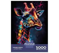 Jigsaw Puzzles 1000 Piece for Adults The Mellow Giraffe Teenager Puzzles Relax Games Presents for Women Gifts for Friends And Family 38x26cm/1000pcs